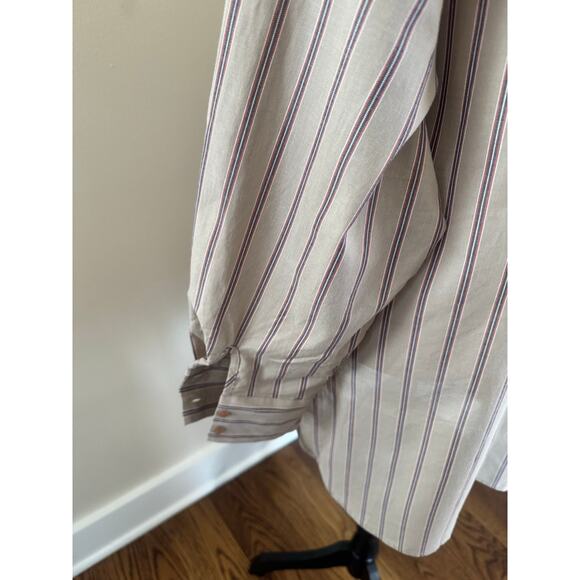 Pilcro by Anthropologie Women’s Bottom Down Shirt Stripe size M - Picture 5 of 8